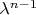 $\lambda^{n-1}$
