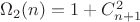 $\Omega_2(n) = 1 + C^2_{n+1}$