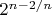 $2^{{n-2}/n}$