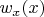 $w_x(x)$