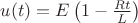 $u(t)=E\left(1-\frac{Rt}{L}\right)$