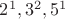 $2^1, 3^2, 5^1$
