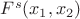 $F^s (x_1,x_2)$