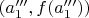 $(a_1''', f(a_1'''))$