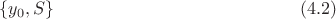$$\{y_0,S\}\eqno(4.2)$$