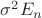 $\sigma^2 E_n$