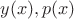 $y(x),p(x)$