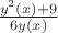 $\frac {y^2(x)+9} {6y(x)}$