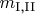 $m_{\text{I,II}}$