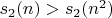$s_2(n) > s_2(n^2)$