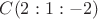 $C(2:1:-2)$
