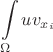 $$\int\limits_{\Omega}^{}uv_{x_{i}}$$