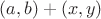 $(a,b)+(x,y)$
