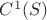 $C^1(S)$
