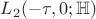 $L_{2}(-\tau,0;\mathbb{H})$