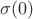 $\sigma (0)$