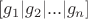 $[g_1|g_2|...|g_n]$