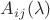 $A_{i j}(\lambda)$