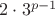 $2\cdot 3^{p-1}$