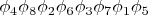 ${\phi}_4 {\phi}_8 {\phi}_2 {\phi}_6 {\phi}_3 {\phi}_7 {\phi}_1 {\phi}_5$