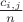 $\frac{c_{i,j}}{n}$