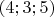 $(4; 3; 5)$