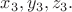 $x_3,y_3,z_3.$ $x_3,y_3,z_3.$