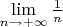 $\lim\limits_{n\rightarrow +\infty}\frac1n$