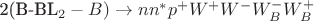 2(B-BL_2-B) \to nn^*p^+W^+W^-W_B^-W_B^+