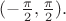 $(-\tfrac{\pi}{2},\tfrac{\pi}{2}).$