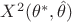 $X^2(\theta^*, \hat {\theta})$ $X^2(\theta^*, \hat {\theta})$