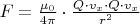 $F=\frac{\mu_0}{4\pi}\cdot\frac{Q\cdot v_x\cdot Q\cdot v_x}{r^2}$