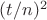 $(t/n)^2$