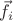 $\vec{f_i}$