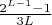 $\frac{2^{L-1}-1}{3L}$
