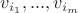 $v_{i_1},...,v_{i_m}$