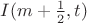 $I(m+\frac{1}{2},t)$