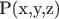 P(x,y,z)
