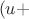 $\ (u+ $