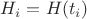 $H_i=H(t_i)$