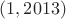 $(1,2013)$
