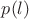 $p(l)$
