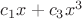 $c_1x+c_3x^3$