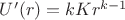 $U'(r)=kKr^{k-1}$