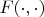 $F(\cdot,\cdot)$