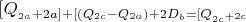 $[Q__{2a}+2a]+[(Q_{2c}-Q_{2a})+2D_b=[ Q__{2c}+2c$