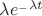 $\lambda e^_-\lambda t$