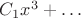 $C_1x^3+\dots$