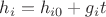 $h_i=h_{i0}+g_it$