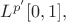 $L^{p'}[0,1],$